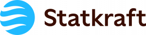 Statkraft-Logo-Alfa Statkraft logo in light blue icon and dark brown letters